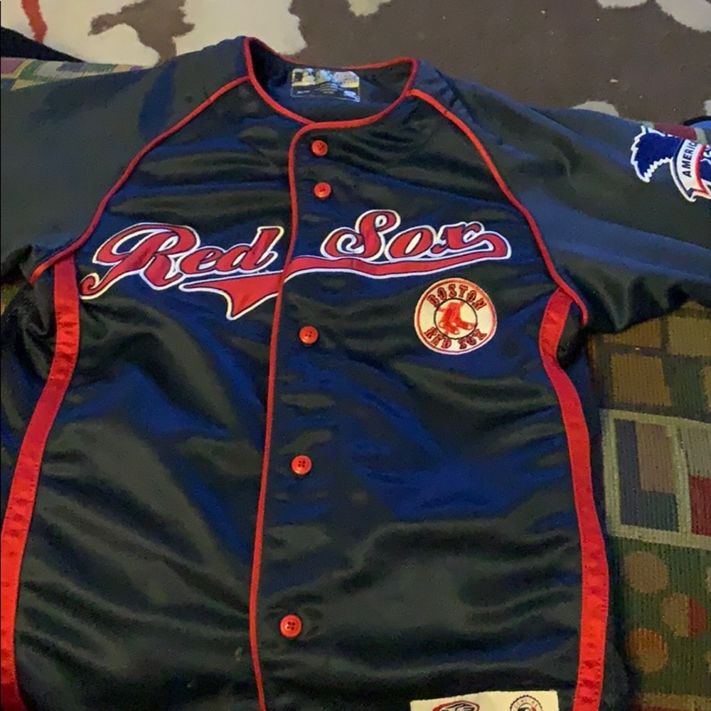 Red Sox baseball Jersey men medium button